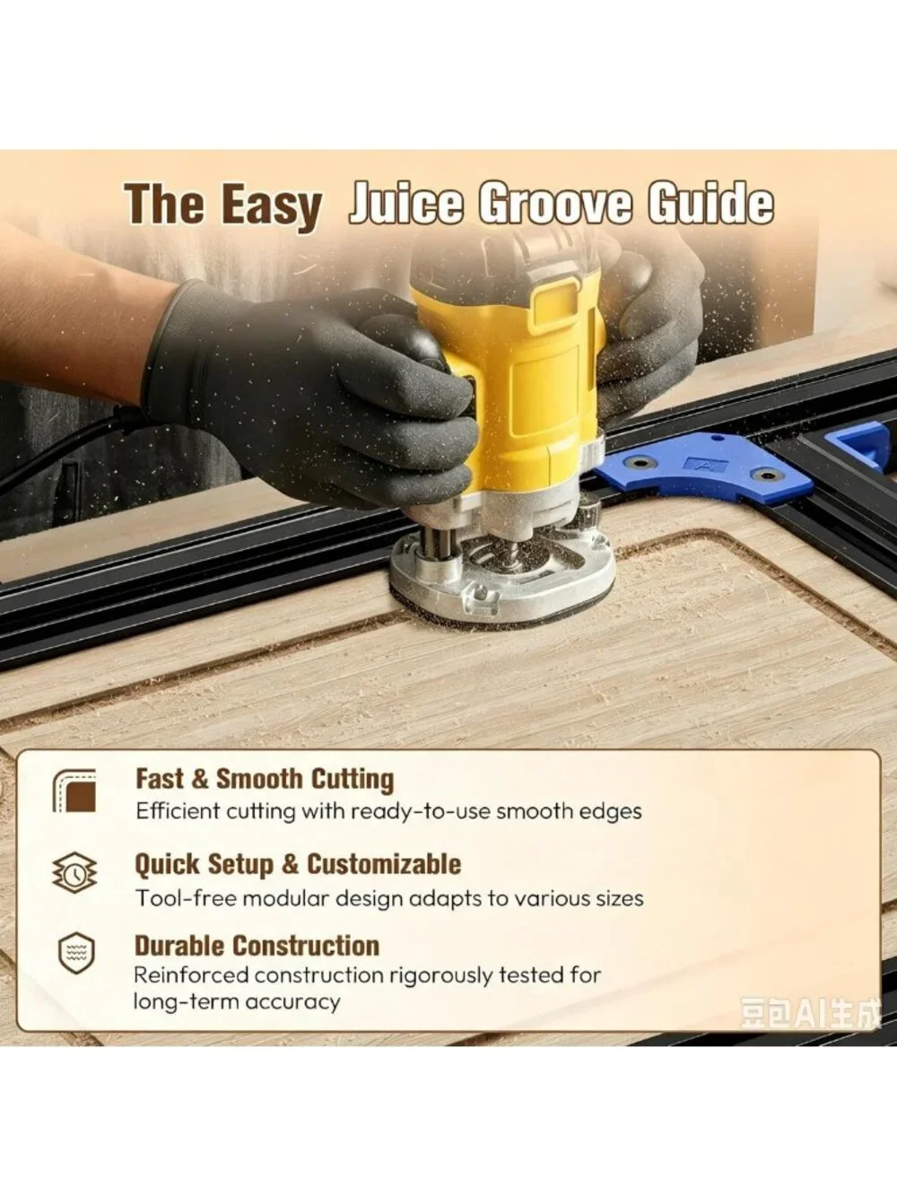 Adjustable Router Jig for Cutting Boards | Create Perfect Grooves & Handles